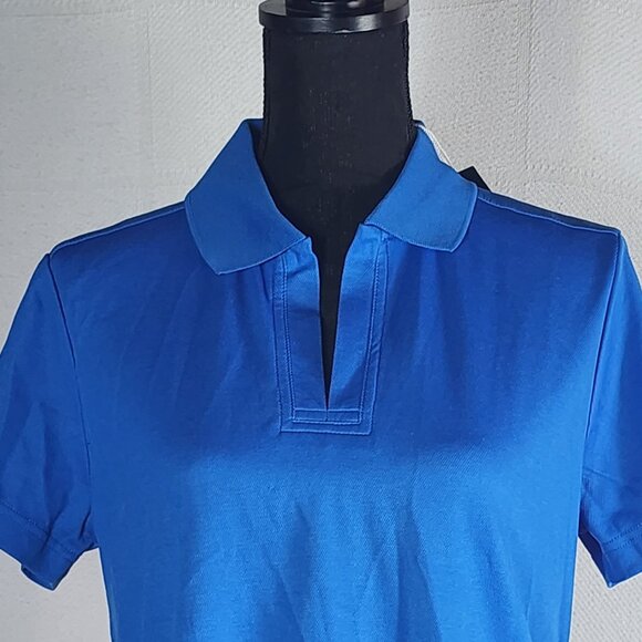 Devon and Jones French Blue Crownlux Performance Style DG20W Polo Work Top Sz M - Picture 2 of 16